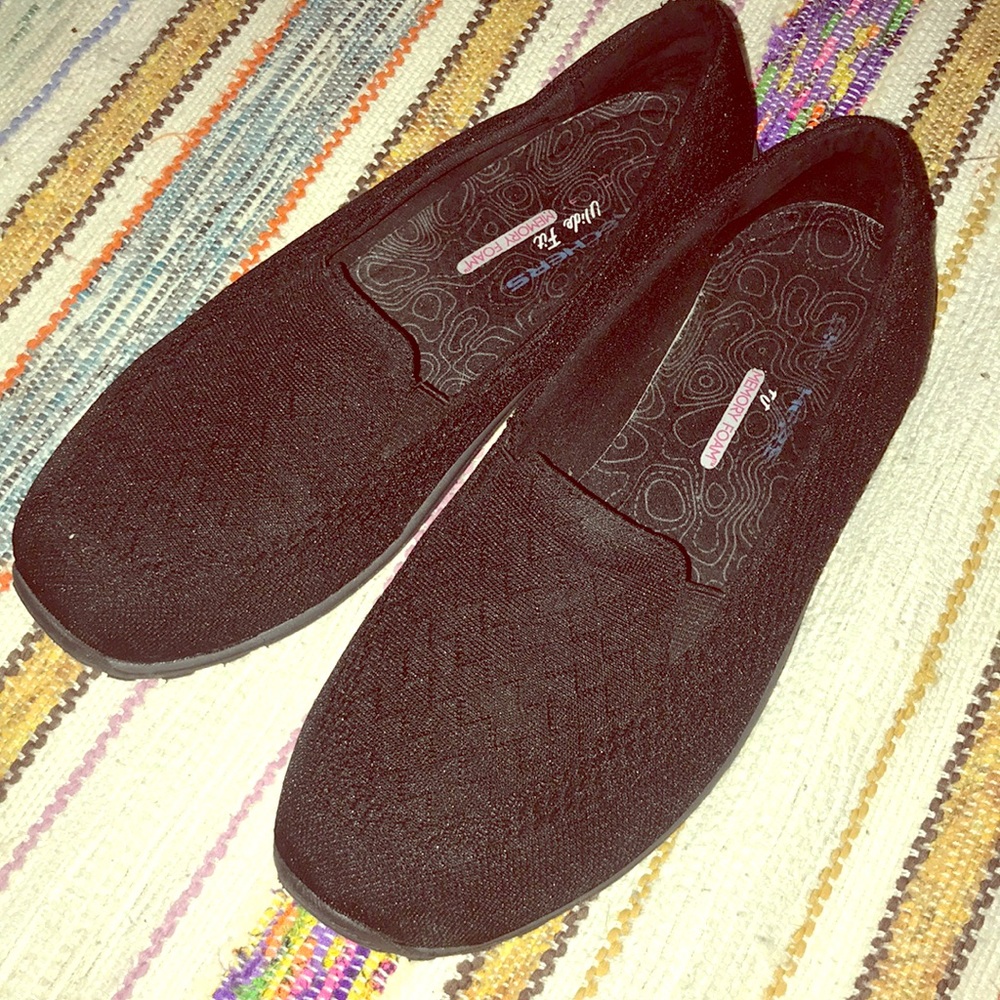 Skechers wide slip ons